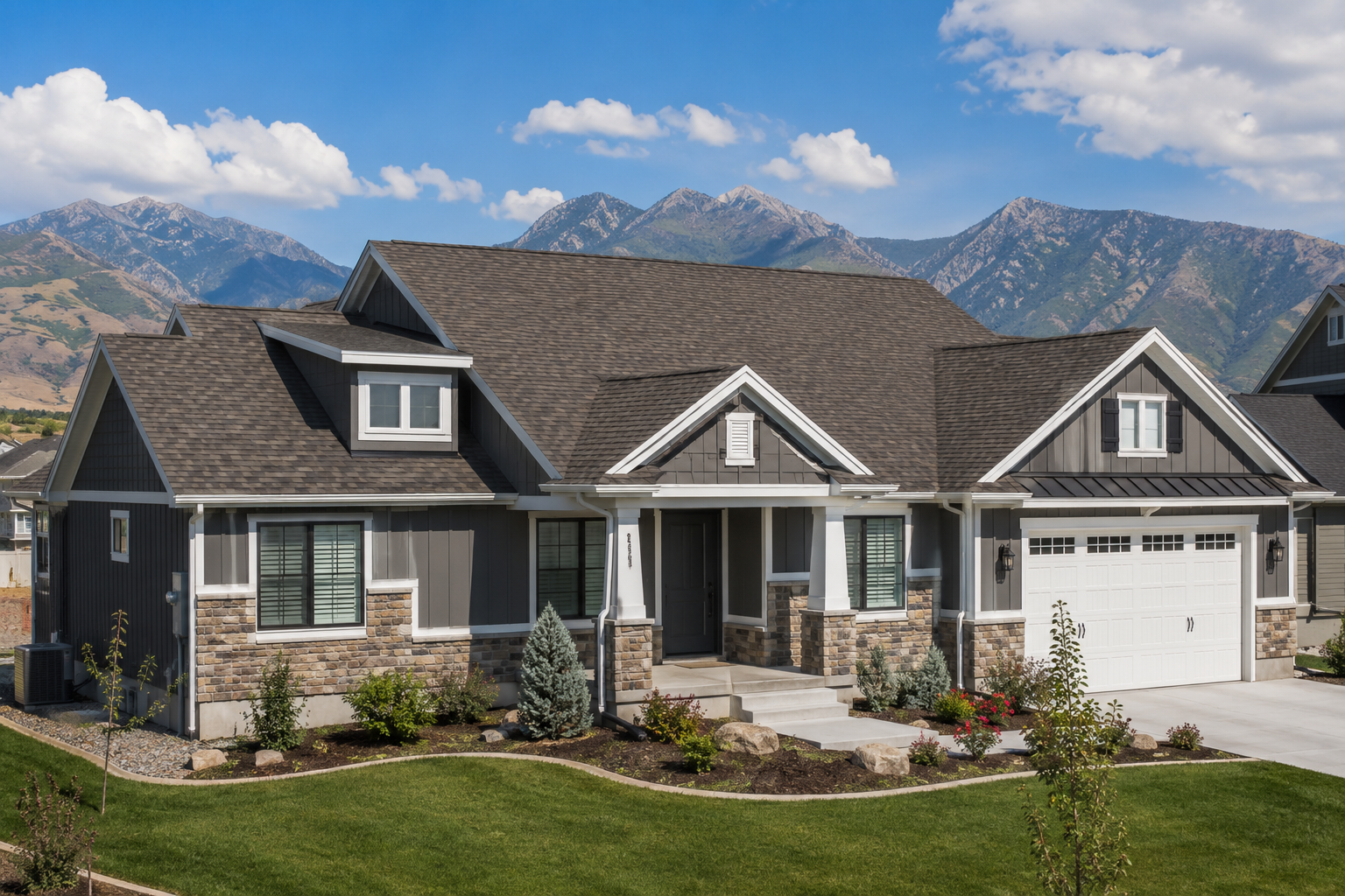 Completed roofing project in Utah