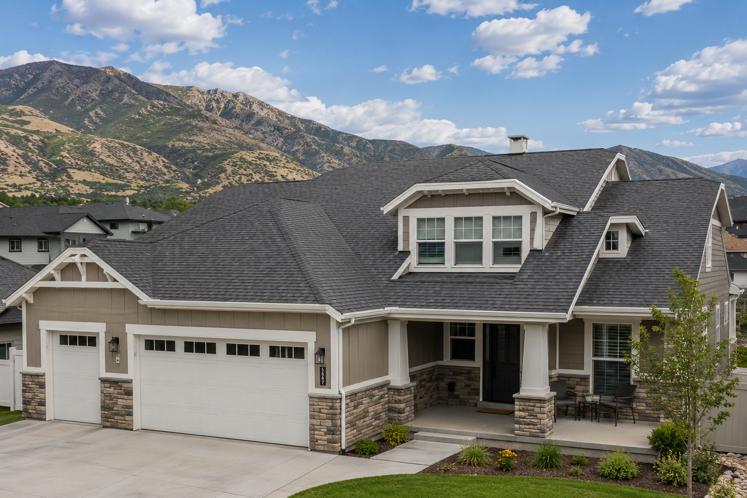 Local Utah roofing crew completed project
