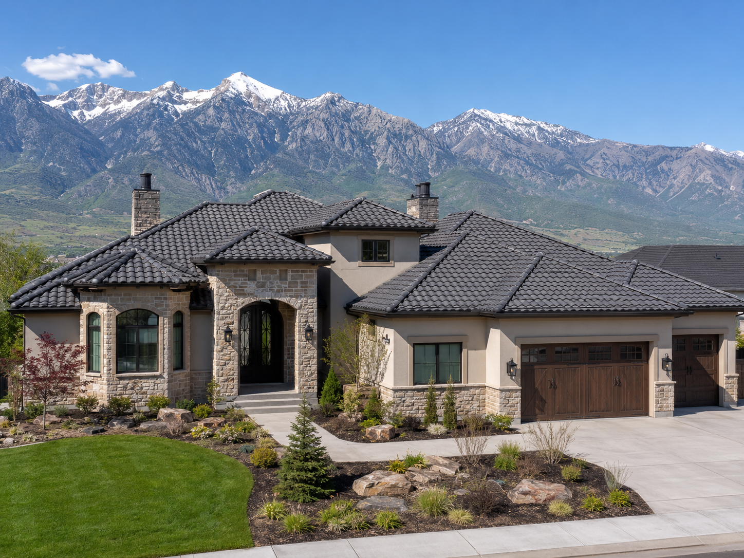 Washington Roofers installing a tile roof on a home in Washington, Utah Washington Roofers installing a tile roof on a home in Washington, Utah